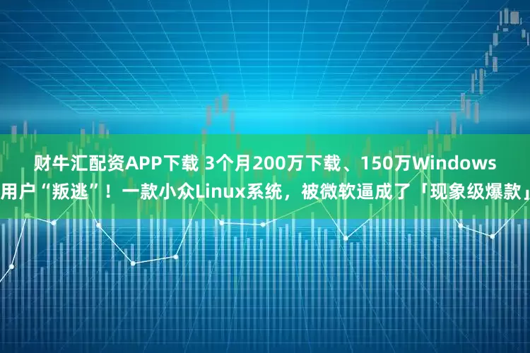 财牛汇配资APP下载 3个月200万下载、150万Windows用户“叛逃”！一款小众Linux系统，被微软逼成了「现象级爆款」